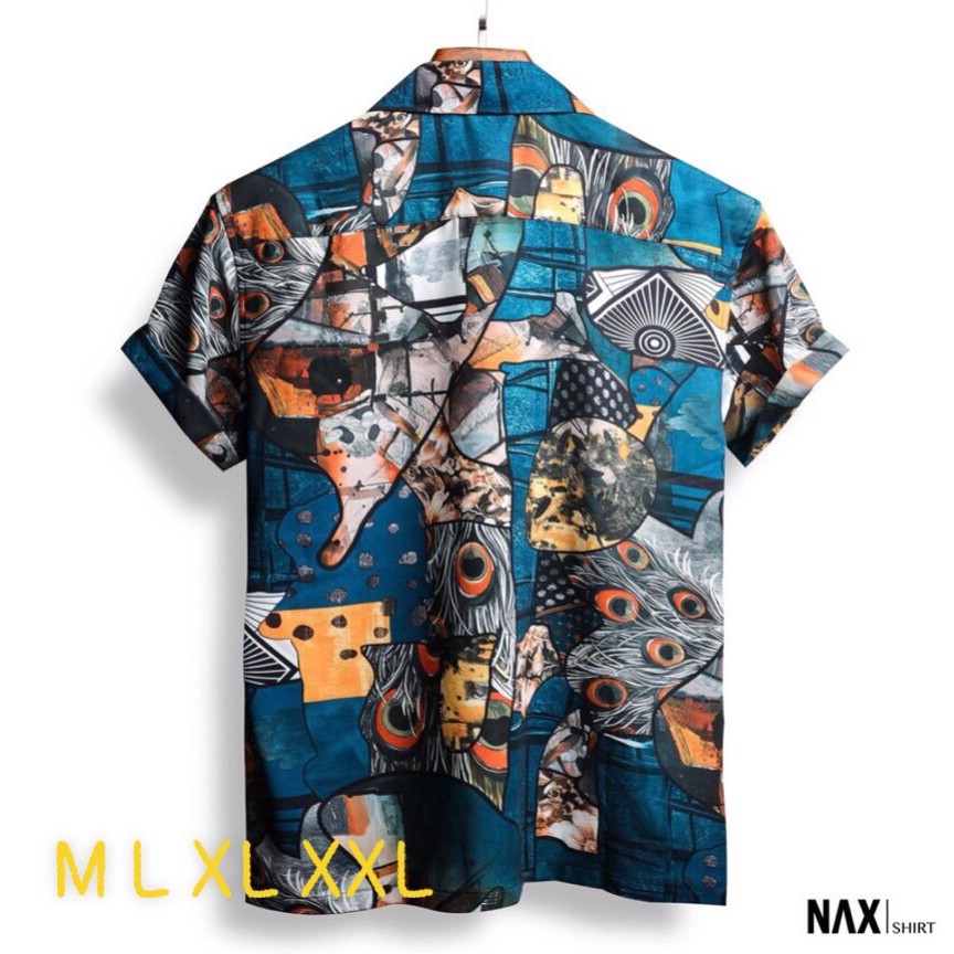 Áo sơ mi nam tay ngắn họa tiết thổ cẩm cực đẹp trai thời trang đi biển du lịch | BigBuy360 - bigbuy360.vn