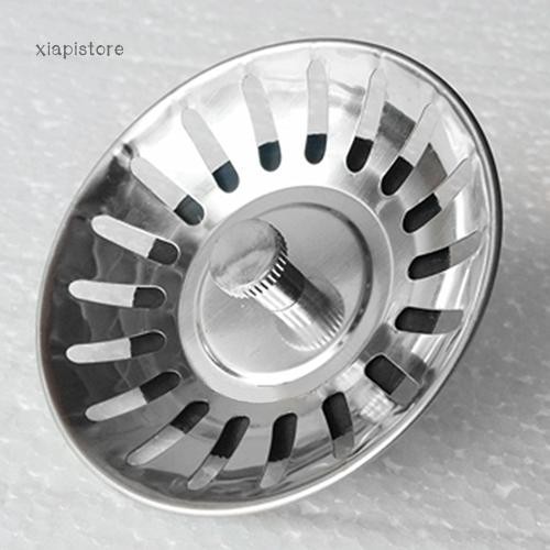 XIAPISTORE ❤Kitchen Stainsteel Steel Basin Drain Dopant Sink Strainer Basket Waste Filter