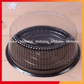 Set 10, 50 hộp đựng bánh Gato A024 nắp rời tròn trong, chất liệu nhựa cao cấp siêu bền đẹp - MaBaker
