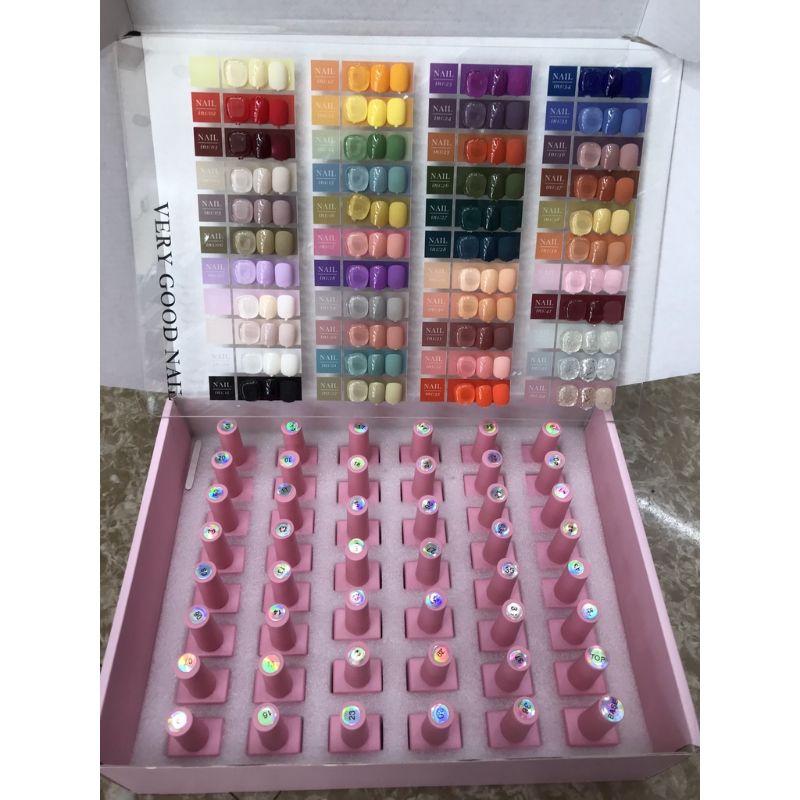 Sơn gel Very Good Nail sét 44 màu 15ml [ tặng kèm bảng màu + base + top ]