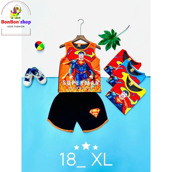 combo 3 bộ, bộ ba lỗ lưới cho bé trai siêu mát, mẫu ngẫu nhiên