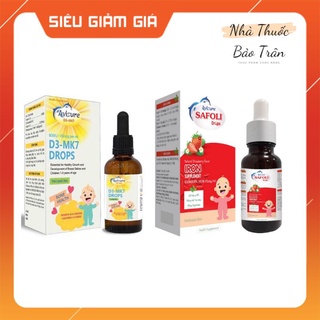 Bộ đôi sản phẩm dùng cho bé Avisure D3 MK7 và Avisure Safoli Drop