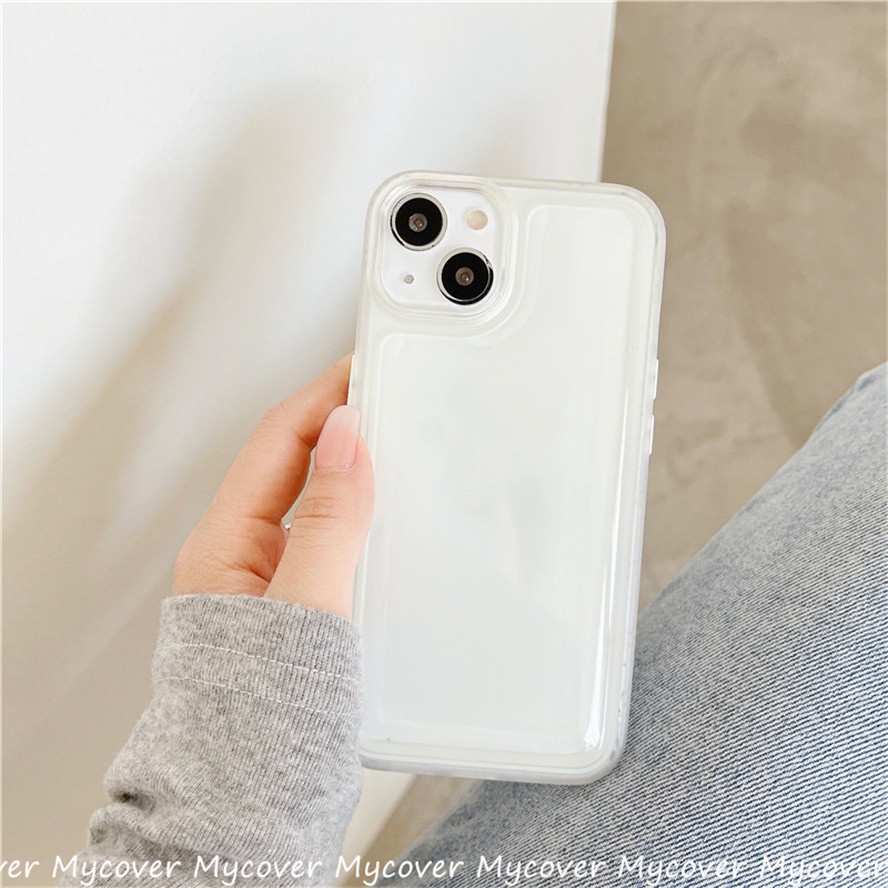 Ốp Điện Thoại Trong Suốt Chống Sốc Đơn Giản Cho iPhone 14 13 12 11 Pro Max Xs XR X