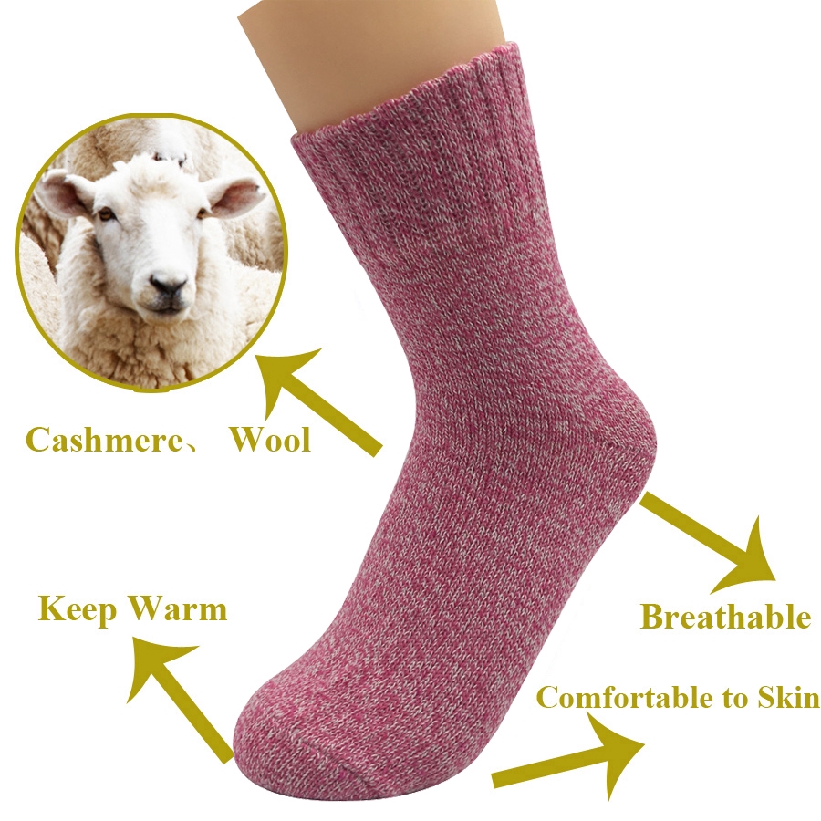 5 Đôi vớ len cashmere dày mềm mại ấm áp vào mùa đông