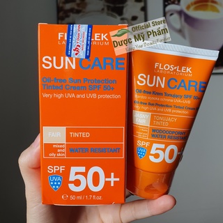 Kem chống nắng kiềm dầu Floslek Sun Care Oil Free Sun Protection Tinted Cream 50ml