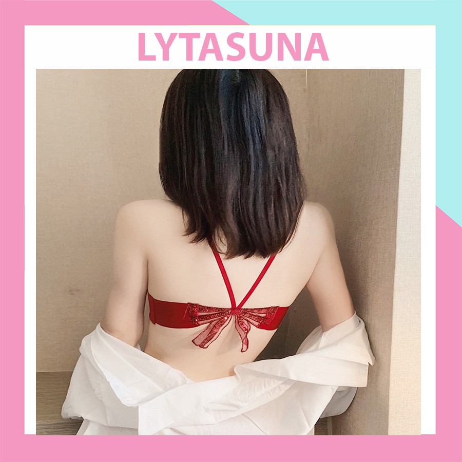 Áo đúc su cao cấp đệm vừa không gọng nâng ngực nơ lưng siêu xinh AV14