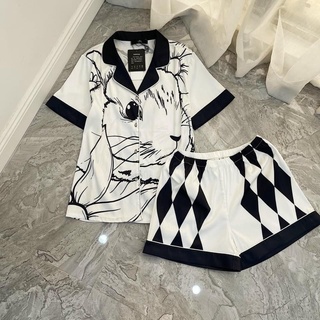 ĐỒ BỘ PYJAMA NỮ XƯỚC THIẾT KẾ IN FULL