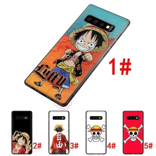 Ốp điện thoại mềm chống sốc in hình Luffy xinh xắn cho Samsung Galaxy S7 Edge S8 S9 S10 Plus Note 8 9