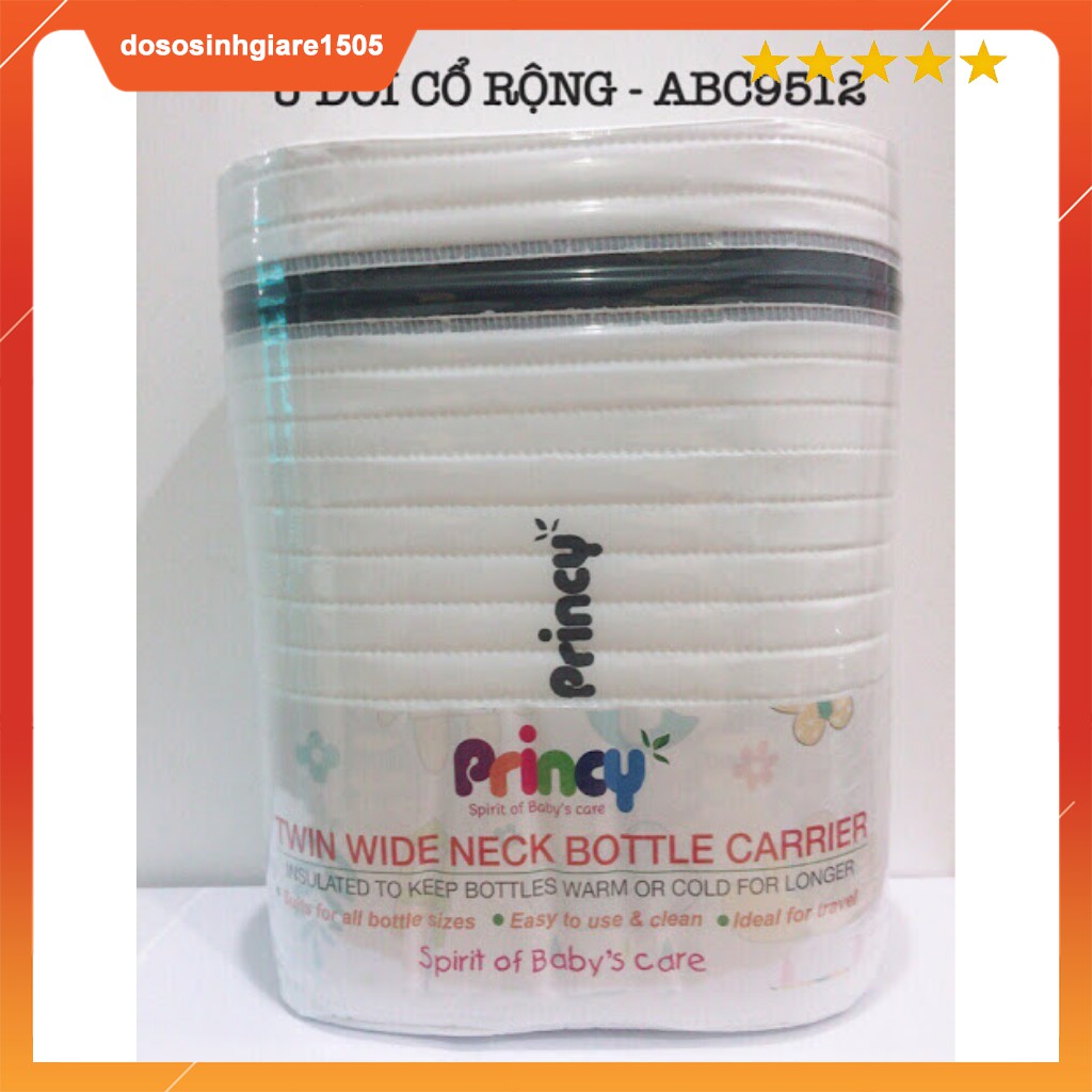 Bình ủ sữa ĐÔI - Cổ rộng Princy Thái Lan (dùng được cho bình Comotomo)