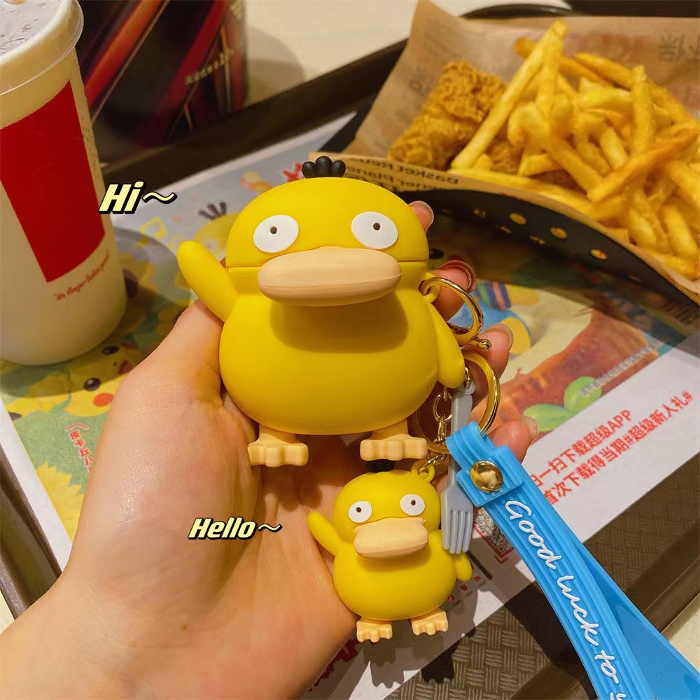 Vỏ Bảo Vệ Hộp Sạc Tai Nghe bluetooth Không Dây Baseus Bowie M2 Bằng Silicon Mềm Hình Vịt 3D Dễ Thương