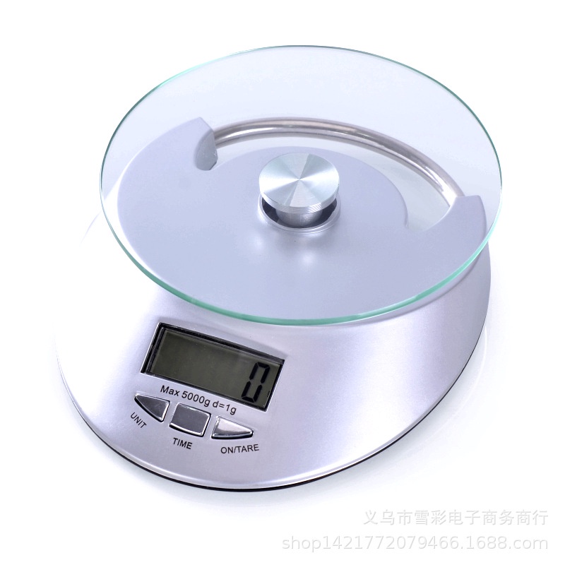 Cân tiểu ly điện tử nhà bếp mini định lượng 1g - 5kg, Cân tiểu ly làm bánh độ chính xác cao kèm 2 viên pin AAA