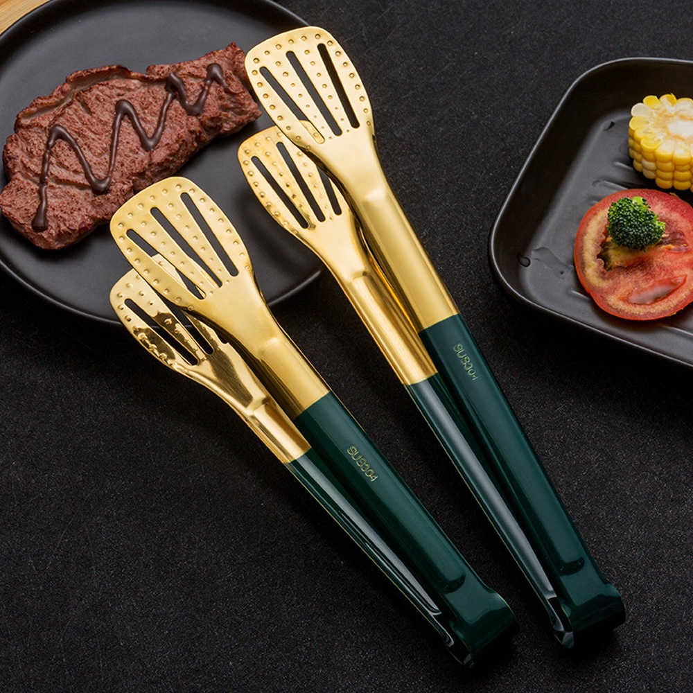 Epoch Kẹp Gắp Thức Ăn Bằng Thép Không Gỉ Chống Dính Nhiều Màu Tiện Dụng