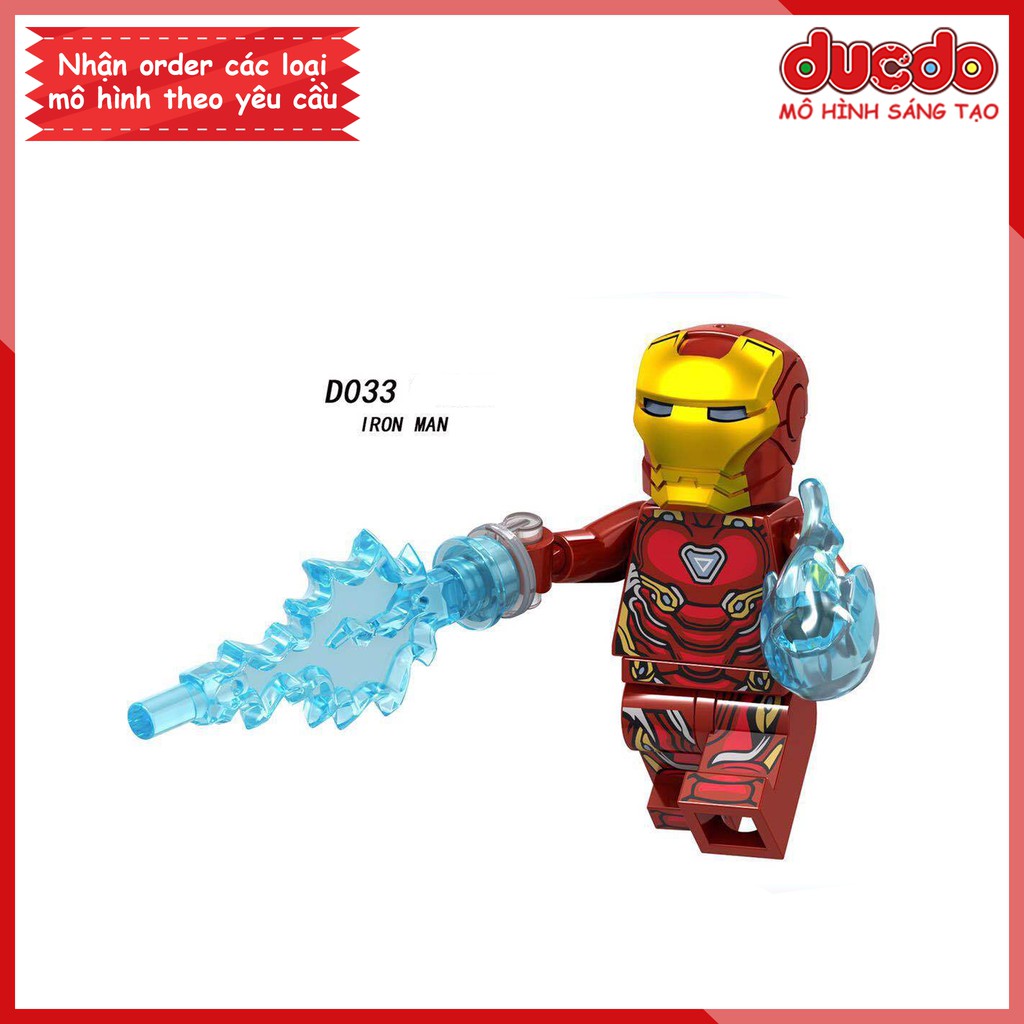 Minifigures siêu anh hùng Infinity War - Đồ chơi Lắp ghép Xếp hình Mini Iron Man LeLe D033-040