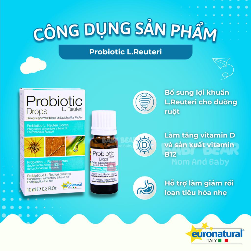 Probiotics L. Reuteri Drops - Men Vi Sinh Cho Bé, Bổ Sung Lợi Khuẩn, Cân Bằng Hệ Vi Sinh, Rối Loạn Tiêu Hoá