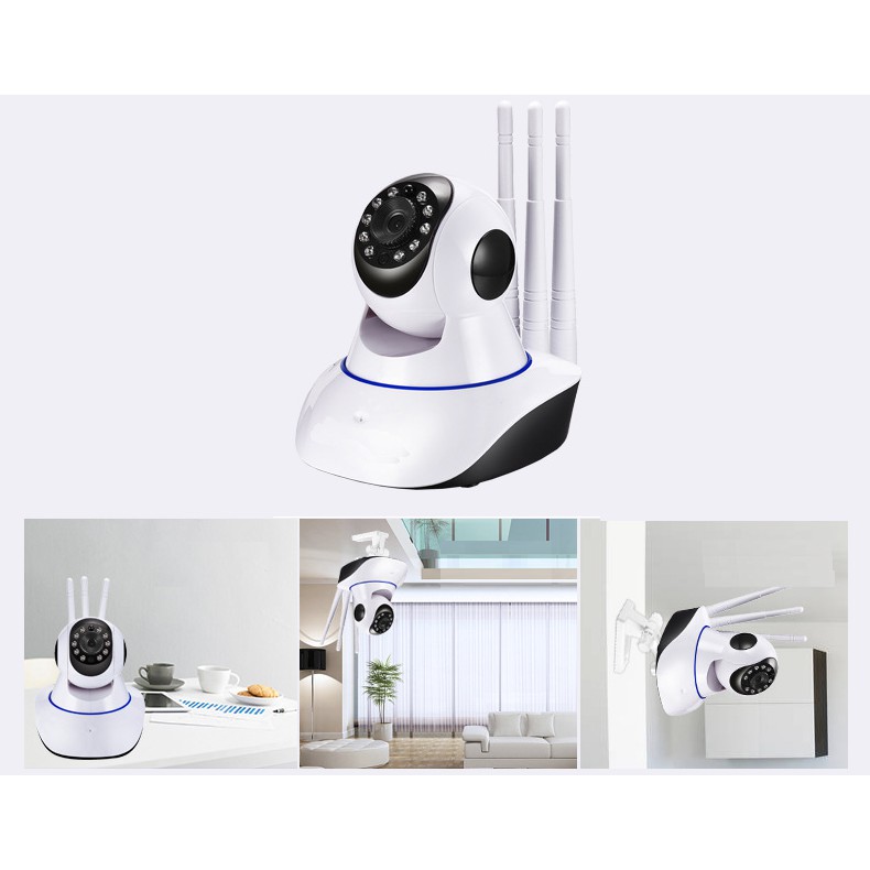 Camera wifi không dây 3 râu 1080P Yoosee Bảo Hành 12 Tháng+ Thẻ Nhớ 16GB