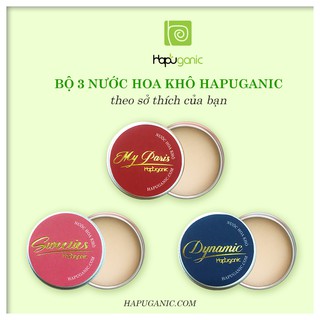 Nước Hoa Khô HaPuganic - Nước Hoa Sáp Bỏ Túi 3 Mùi Thơm Nhất