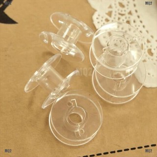 [MQ2]50 Clear Bobbin Sewing Machine Plastic Spools For Thread Brother Singer Elna