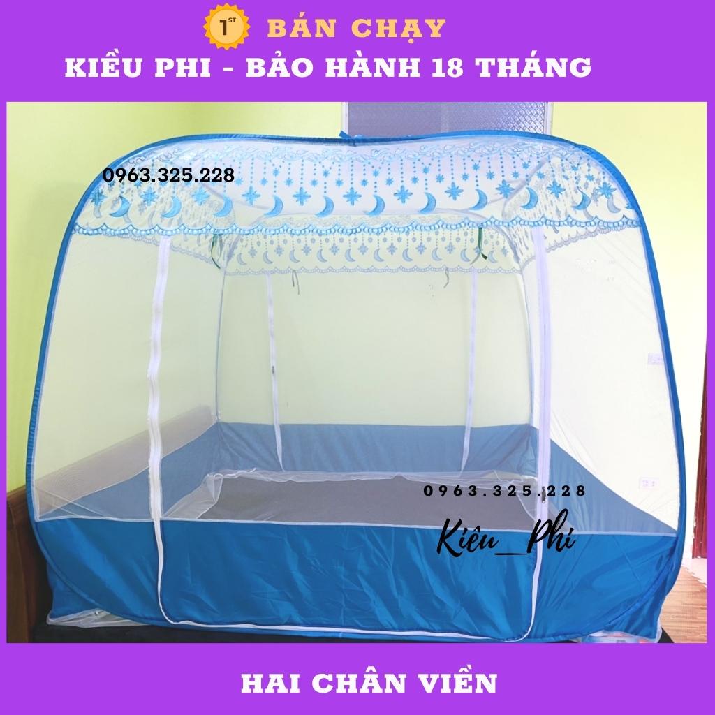Mùng chụp tự bung Kiều Phi "HAI CHÂN VIỀN" - Mẫu màn chụp tự bung người lớn gấp gọn cao cấp gia đình