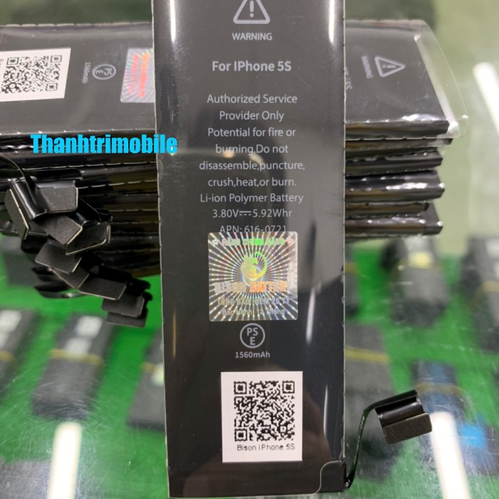 Pin 5s/ 5c Bison dung lượng 1560mAh
