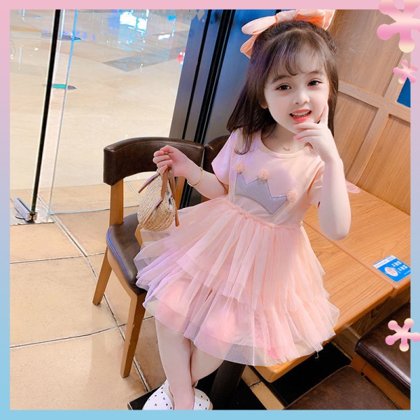 ✨✨Đầm Lưới Xếp Tầng Phong Cách Công Chúa Thời Trang Mùa Hè Hàn Quốc Hàng Mới 2022 Dành Cho Bé Gái