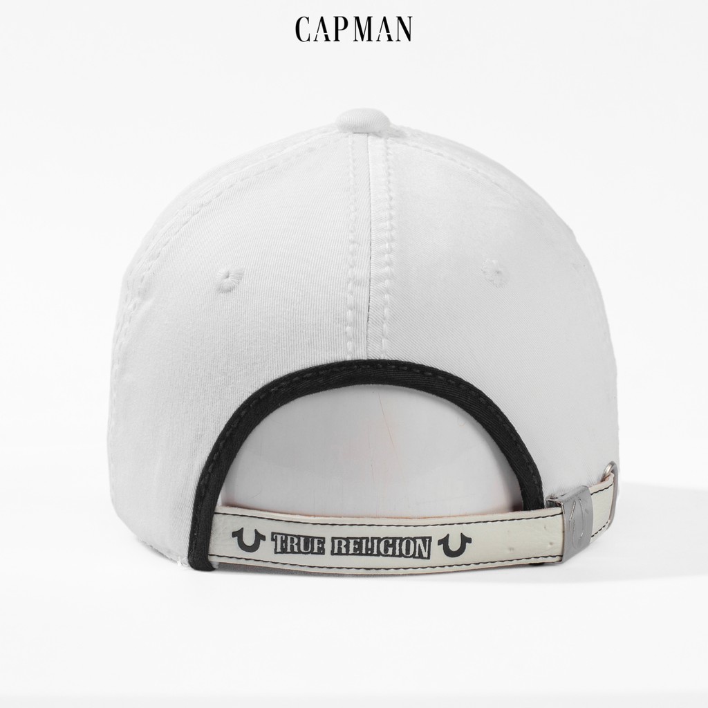 Mũ lưỡi trai CAPMAN chính hãng full box, nón kết nam kaki CM48 trắng chữ đen