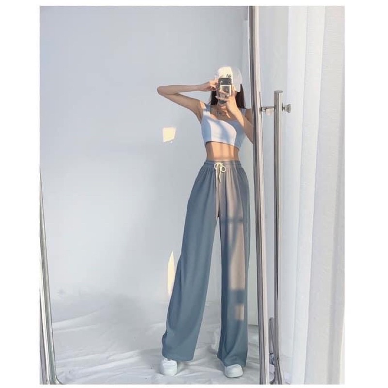 Quần culottes ống suông chất tăm siêu hack dáng