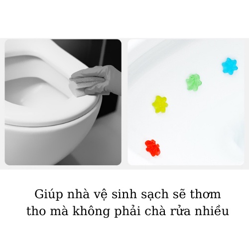 Gel thơm khử trùng bồn cầu nhà vệ sinh toilet hình hoa GD06