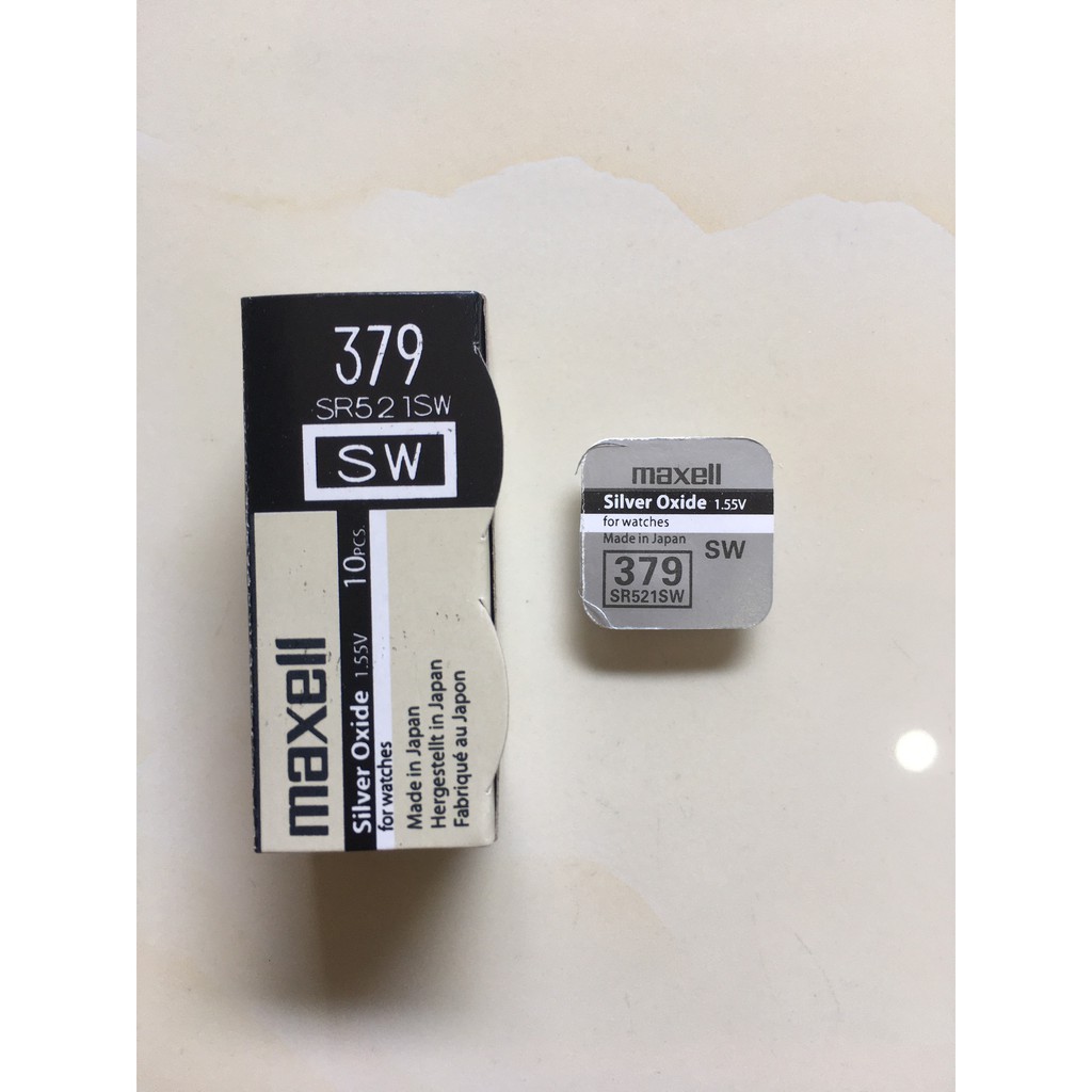 Viên pin đồng hồ Maxell 379 SR521SW - pin Maxell 521 - 379 Nhật  Bản