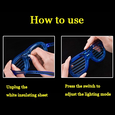 Kính mát gắn đèn led phát sáng nhiều màu sắc vui nhộn cho các bữa tiệc
