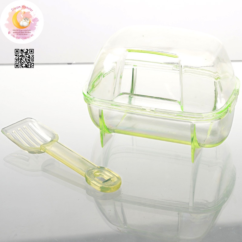 Nhà tắm mica vuông size trung