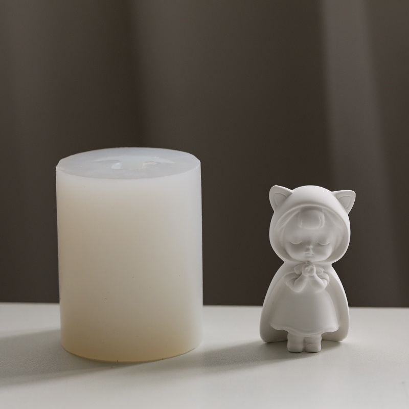 Khuôn Silicon Làm Sô Cô La / Khuếch Tán Hương Thơm Hình Bé Gái Hoạt Hình