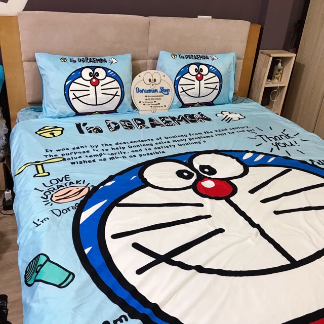 Bộ Vỏ Chăn Ga Gối Doremon Doraemon