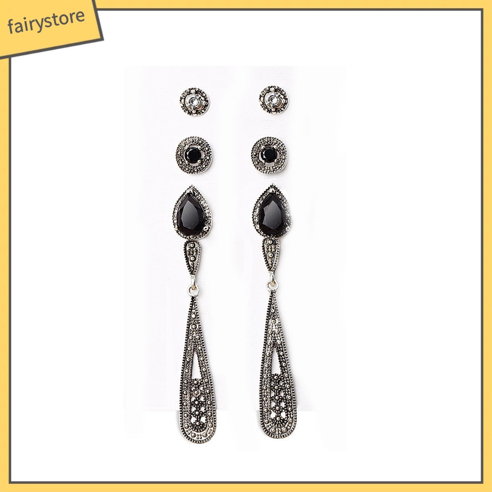 Set 4 Đôi Khuyên Tai Phong Cách Bohemian Thanh Lịch Dành Cho Nữ