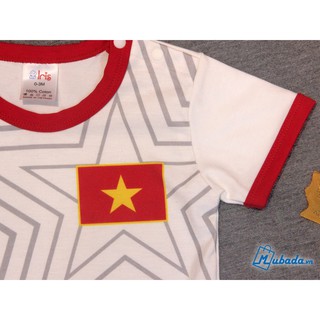 Bộ jumpsuit Việt Nam trắng