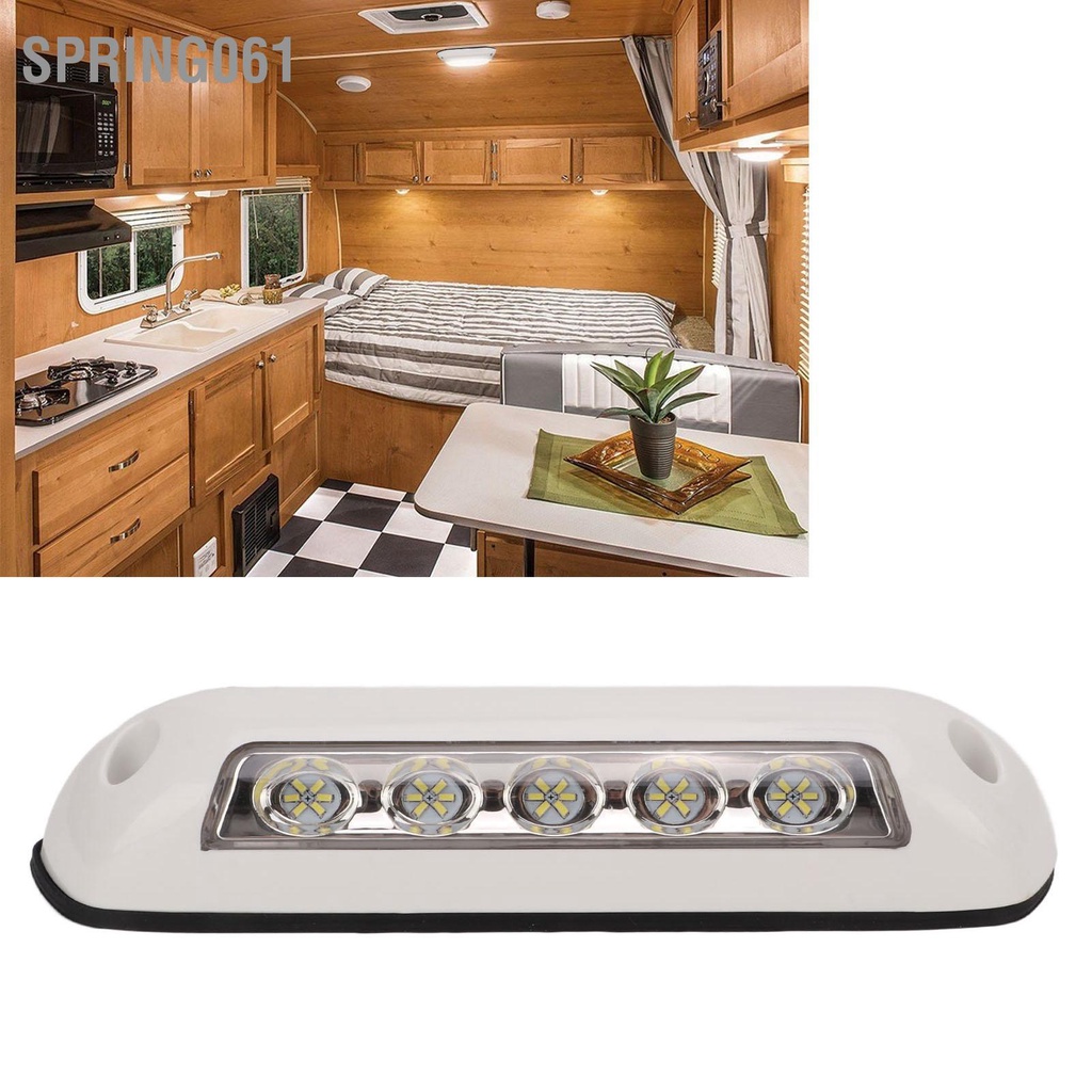 Spring061 Đèn chiếu sáng mái hiên LED RV phổ quát 12V 6000K tiện ích ngoại thất chống thấm nước cho người cắm trại ở xe kéo