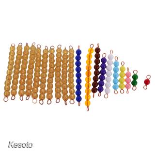 Montessori 1-10 Beads Bar for Kids Toddler Math Number Learning Counting Toy