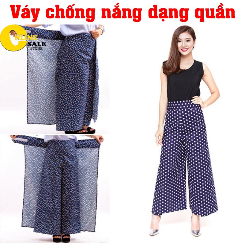 [Mới]Quần váy chống nắng thông minh thời trang thiết kế gọn, di chuyển dễ dàng, an toàn khi đi xe máy- Chất liệu vải thô