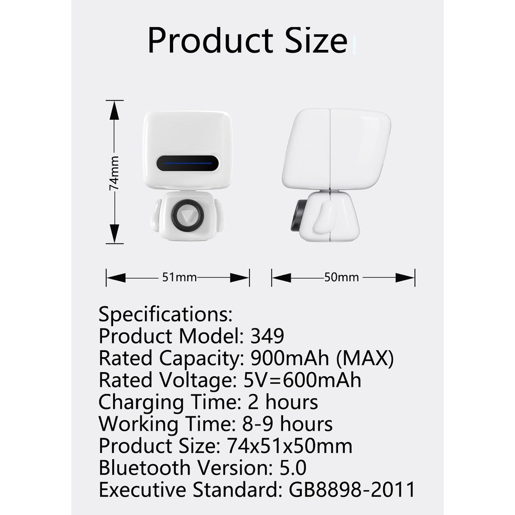 Người máy Loa Bluetooth Nghe Nhạc Mini Không Dây Hình Robot Bighero  Loa bluetooth mini,bluetooth 5.0 phiên bản Loa Bluetooth Mini Điển Dễ Thương Decor Phòng - Có Kết Nối Bluetooth