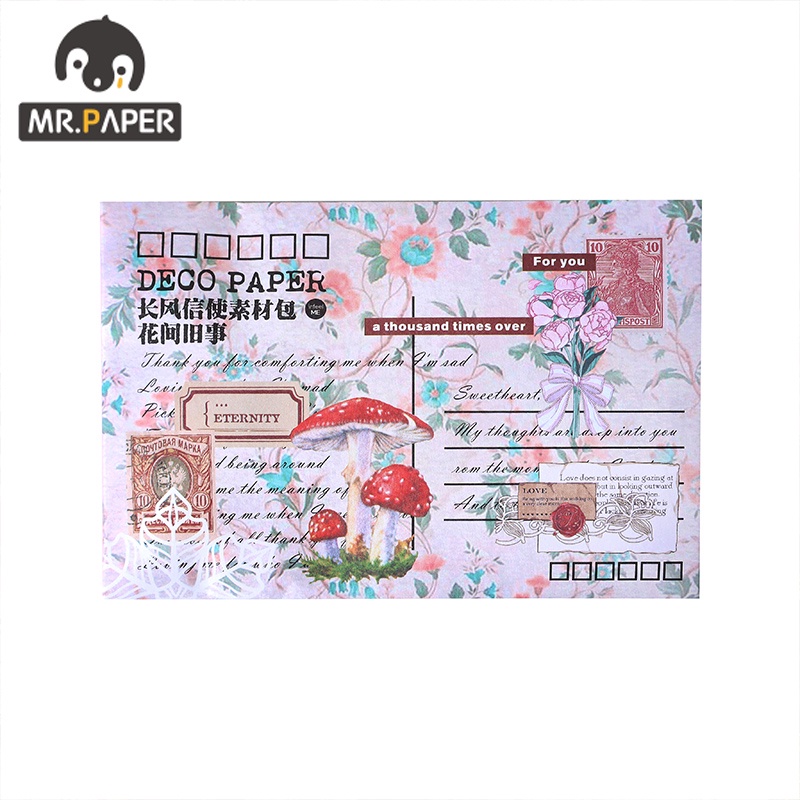 Bộ 40 Thẻ sticker Trang Trí Thủ Công Xinh Xắn