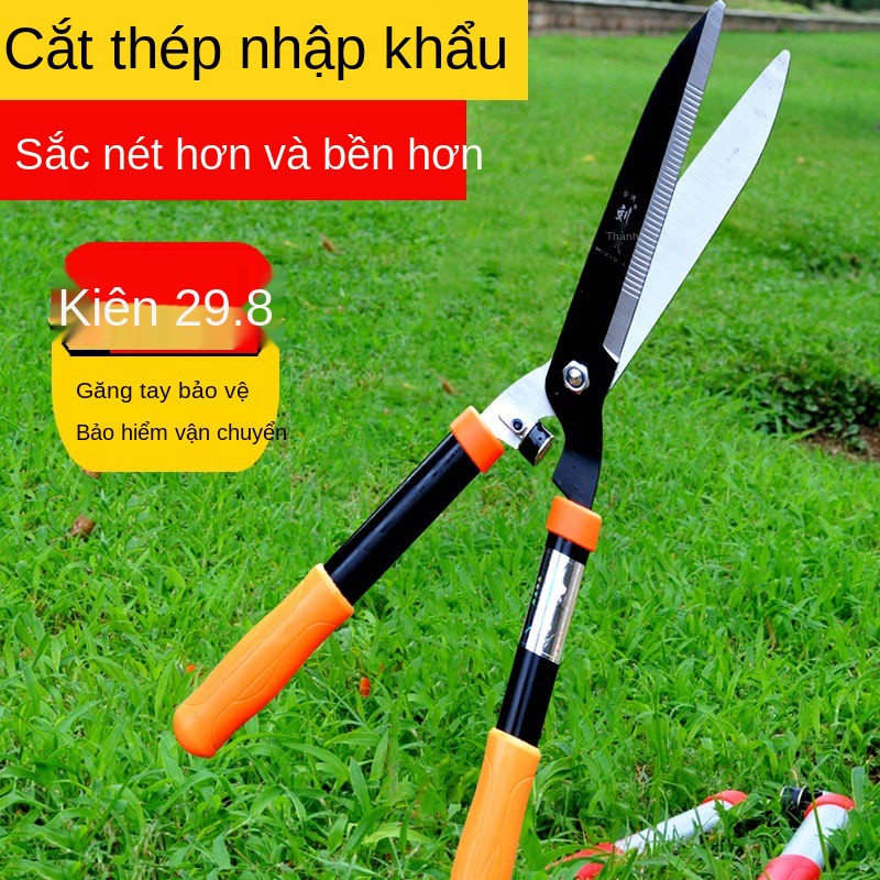 Hedge Shears Nhập khẩu Hoa và kéo cắt tỉa cây, làm vườn, phẳng lớn để cỏ hàng rào