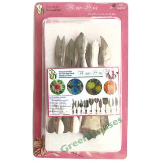 Bộ 10 kim làm rau câu 3D inox nhãn hiệu Ngọc Huệ BỘ SỐ 3 - HÀNG CHÍNH HÃNG + tặng kèm 1 kim nhụy trong mỗi bộ