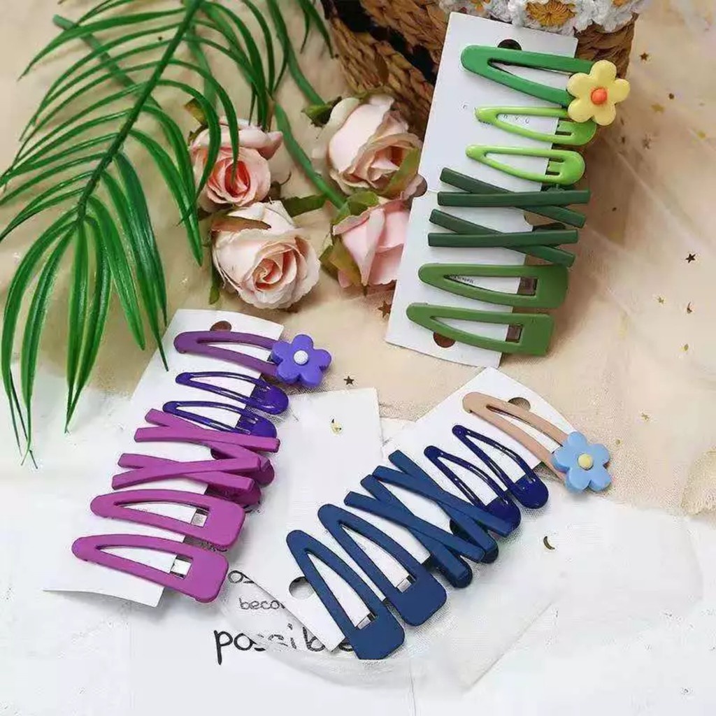 Set kẹp tóc thời trang Hàn Quốc 7 món xinh xắn - Mã KE009