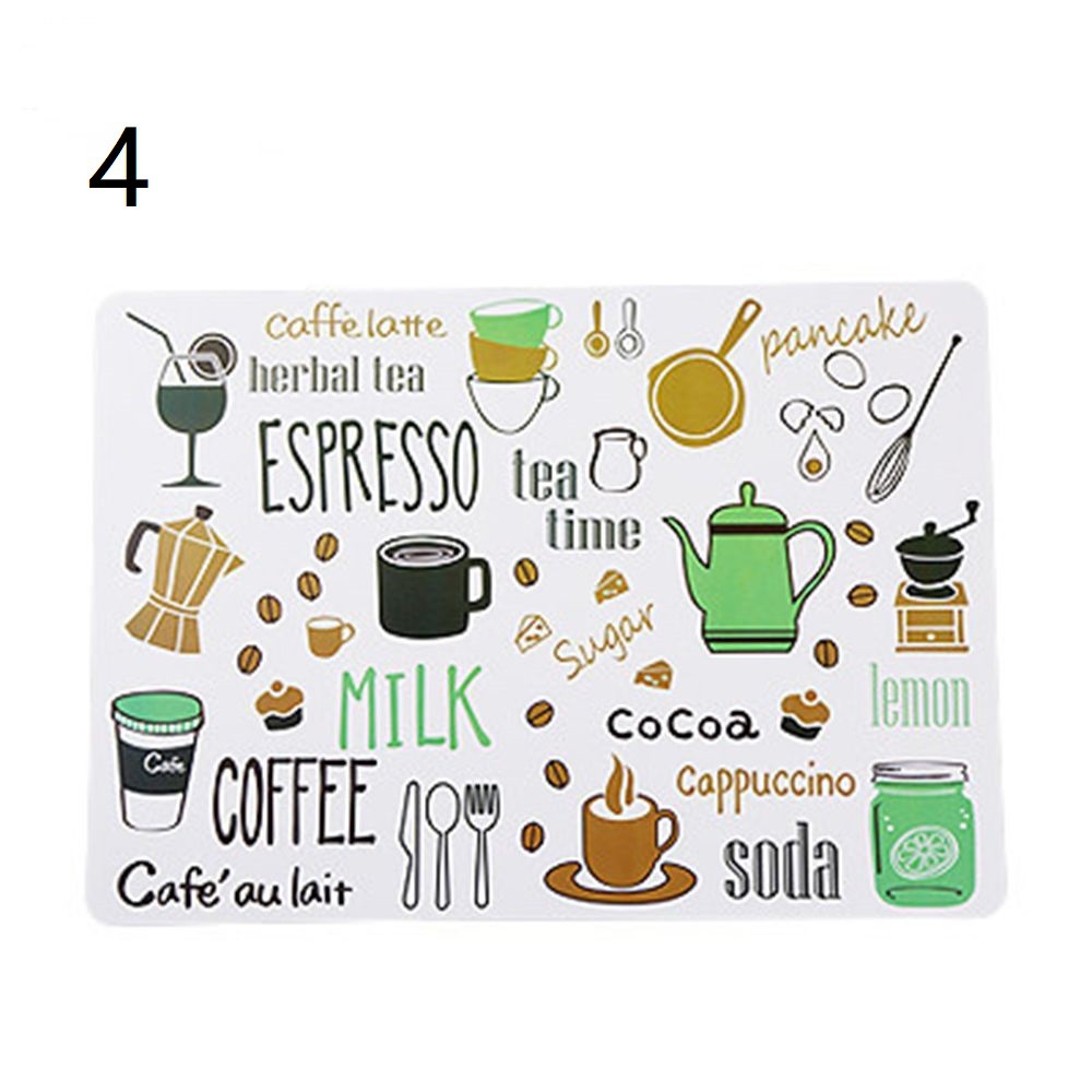 Tấm lót bàn ăn 40 x 28 cm họa tiết đơn giản đẹp mắt