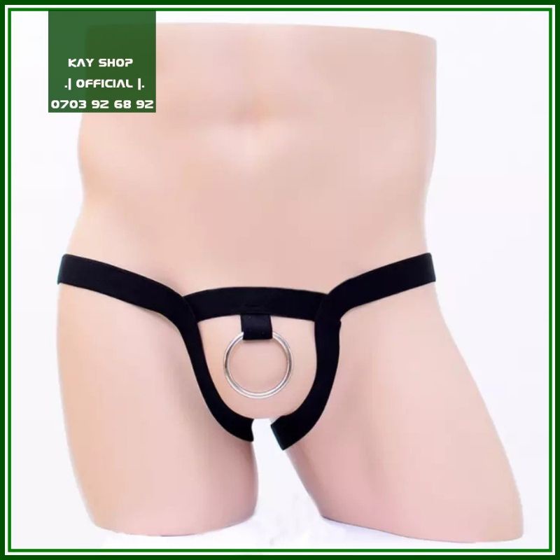 Quần lót nam jockstrap dây sexy cockring hở mông lạ mắt độc đáo - Quần lót cockring khoen inox gợi cảm