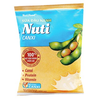 Sữa Đậu Nành Nuti Canxi túi 200ml