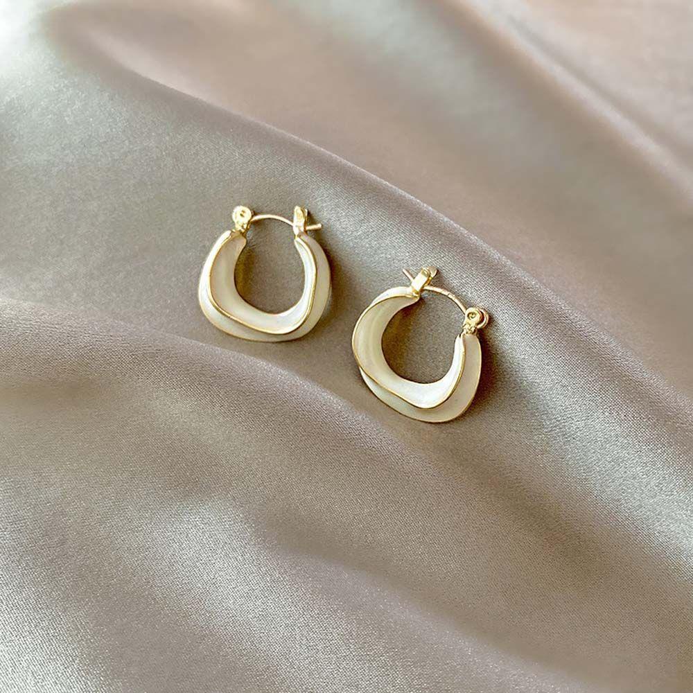 Bông Tai Hình Chữ C Phong Cách Hàn Quốc Dành Cho Nữ