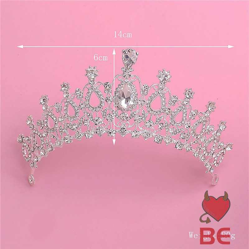 YADORNOS Vương miện cài đầu đính đá sang trọng thời trang cho cô dâu