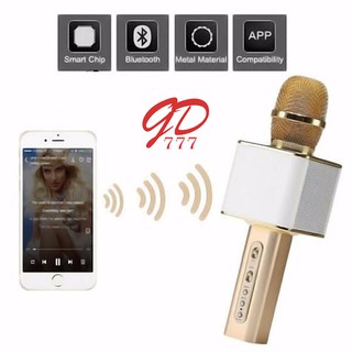 Micro hát karaoke SD 08 mic hát karaoke kiêm loa bluetooth