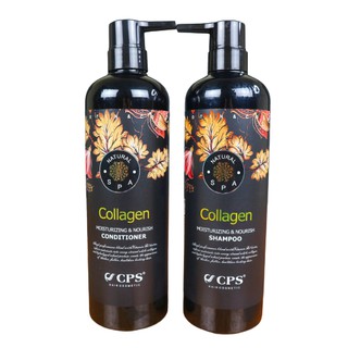 Cặp dầu gội dầu xả Collagen CPS Natural Spa 1000ml CHÍNH HÃNG phục hồi tóc mềm mượt GX16