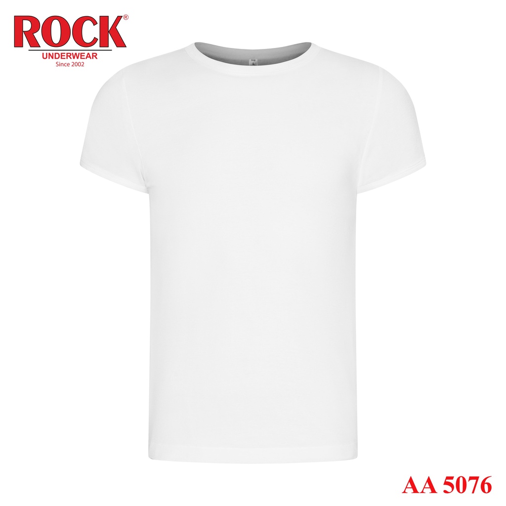 Áo thun nam không đường may cotton 100% ROCK 5076 thấm hút tốt, bo ngực, mạnh mẽ, cá tính mặc nhà, mặc lót, tập gym